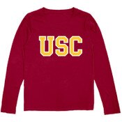 USC Trojans Women's Cardinal Block Long Sleeve T-Shirt